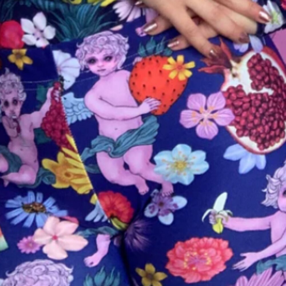 Beautiful Genius x Jordan Piantedosi maximalist fruit+ cherub leggings - Picture 11 of 13